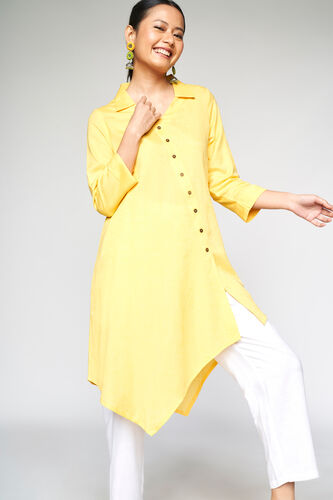 Asymmetric Tunic, Yellow, image 4